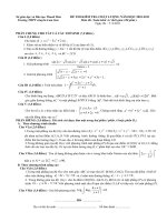 Đề kiểm tra chất lượng môn toán khối A trường THPT chuyên Lam Sơn pptx