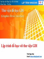 LẬP TRÌNH WINDOWS 5 - Lập trình đồ họa với thư viện GDI doc