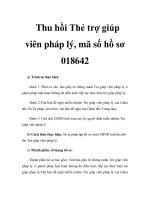 Thu hồi Thẻ trợ giúp viên pháp lý, mã số hồ sơ 018642 ppsx