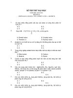 KÌ THI THỬ ĐẠI HỌC NĂM HỌC 2010-2011- BÀI SỐ 34 docx