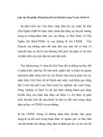 Luận văn tốt nghiệp: Những thay đổi của Việt Nam trong 15 năm về kinh tế phần 1 doc