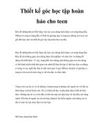 Thiết kế góc học tập hoàn hảo cho tee docx