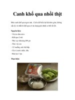 Canh khổ qua nhồi thịt pdf