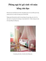 Phòng ngủ bé gái xinh với màu hồng chủ đạo docx
