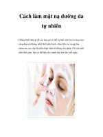 Cách làm mặt nạ dưỡng da tự nhiên pps