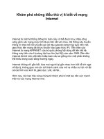 Khám phá những điều thú vị ít biết về mạng Internet pdf