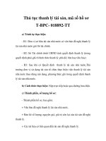 Thủ tục thanh lý tài sản, mã số hồ sơ T-BPC- 018892-TT ppt