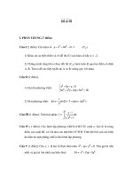 Đề thi ôn thi đại học môn toán - Đề số 38 ppt