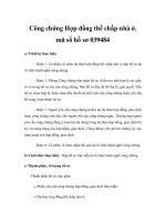 Công chứng Hợp đồng thế chấp nhà ở, mã số hồ sơ 039484 pptx
