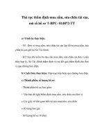 Thủ tục thẩm định mua sắm, sửa chữa tài sản, mã số hồ sơ T-BPC- 014872-TT docx