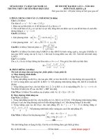 ĐỀ THI THỬ ĐẠI HỌC LẦN 1 NĂM 2011 MÔN: TOÁN, KHỐI A - TRƯỜNG THPT PHAN BỘI CHÂU - NGHỆ AN ppt