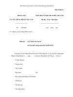 Mẫu thông báo đăng ký, lưu ký chứng khoán ppt