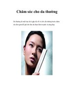Chăm sóc cho da thường pps