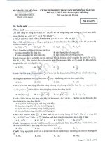 Đề thi tốt nghiệp trung học phổ thông năm 2011 môn Vật lý - Giáo dục trung học phổ thông - Mã đề 374 ppsx