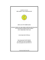 Khóa luận Đánh giá hiệu quả hoạt động kinh doanh ngoại hối của ngân hàng thương mại cổ phần xuất nhập khẩu Việt Nam