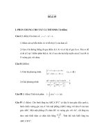 Đề thi ôn thi đại học môn toán - Đề số 19 pdf