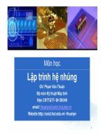 Lập trình hệ nhúng  Viện CNTT Bách Khoa Hà Nội