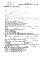 Đề thi thử đại học, cao đẳng môn hóa học - Đề số 002 ppsx