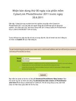 Nhận bản dùng thử 90 ngày của phần mềm CyberLink PhotoDirector 2011 pot