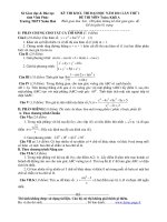 KỲ THI KSCL, THI ĐẠI HỌC NĂM 2011 LẦN THỨ 1 MÔN TOÁN - TRƯỜNG THPT XUÂN HÒA doc