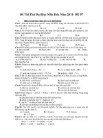 Đề Thi Thử Đại Học Môn Hóa Năm 2011- ĐỀ 07 pot