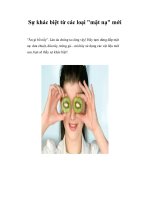 Sự khác biệt từ các loại 