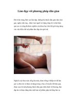 Làm đẹp với phương pháp dân gian pptx