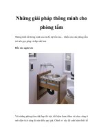 Những giải pháp thông minh cho phòng tắm pps