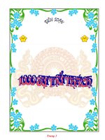 Sự thử thách  bạn đã thử chưa