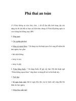 Phá thai an toàn docx