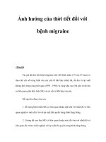 Ảnh hưởng của thời tiết đối với bệnh migraine doc