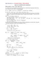 Đáp Án Đề Thi Thử Vào Đại Học, Cao Đẳng Môn thi: Hóa Học - Đề 016 ppsx