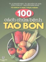 100 Cách chữa bệnh táo bón part 1 ppsx