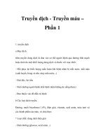 Truyền dịch - Truyền máu – Phần 1 pps