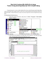 Quá trình hướng dẫn thiết kế sử dụng Tween trong phương pháp tạo hình chuyển động p1 doc