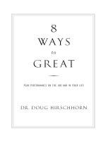 8 Ways to Great: Peak Performance on the Job and in Your Life pps