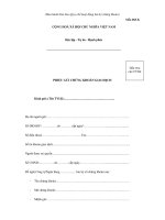 MẪU PHIẾU GỬI CHỨNG KHOÁN GIAO DỊCH pdf