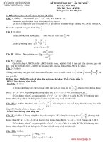 ĐỀ THI THỬ ĐẠI HỌC LẦN 1 NĂM 2011 Môn Toán doc
