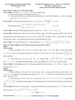 ĐỀ THI THỬ ĐẠI HỌC LẦN 2 NĂM 2011 MÔN: TOÁN, KHỐI A - TRƯỜNG THPT TỨ KỲ pdf