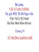 Vật lý đại cương - Mạch điện dòng một chiều phần 1 pdf