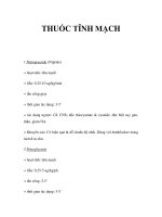 THUỐC TĨNH MẠCH potx