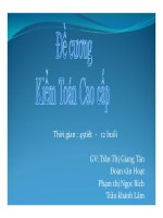 Đề cương Kiểm toán cao cấp  Trần Thị Giang