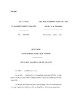 Mẫu quyết định sửa đổi quyết định xử phạt vi phạm hành chính pdf