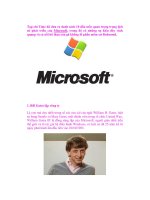 Những cột mốc lịch sử của hãng microsoft doc