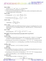 Đề Thử Sức Đại Học Môn Toán 2011 - Đề Tham Khảo Số 24 pps
