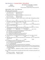 Đề Thi Thử Vào Đại Học, Cao Đẳng Môn thi: Hóa Học - Đề 010 pps