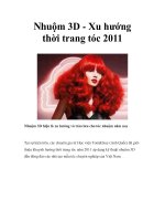 Nhuộm 3D - Xu hướng thời trang tóc 2011 doc