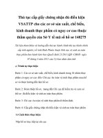 Thủ tục cấp giấy chứng nhận đủ điều kiện VSATTP cho các cơ sở sản xuất, chế biến, kinh doanh thực phẩm có nguy cơ cao thuộc thẩm quyền của Sở Y tế mã số hồ sơ 148275 pot