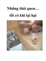 Những thói quen… tốt có khi lại hại pptx