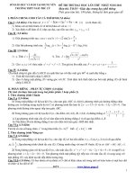 ĐỀ THI THỬ ĐẠI HỌC LẤN 1 NĂM 2011 MÔN: TOÁN - TRƯỜNG THPT NAM PHÙ CỪ doc